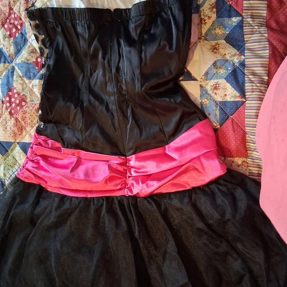 XOXO Black and Pink Formal Kids Dress